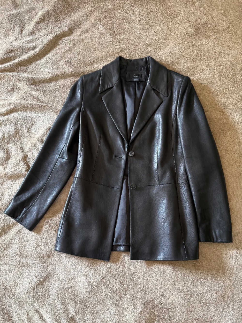 Vintage Leather Blazer